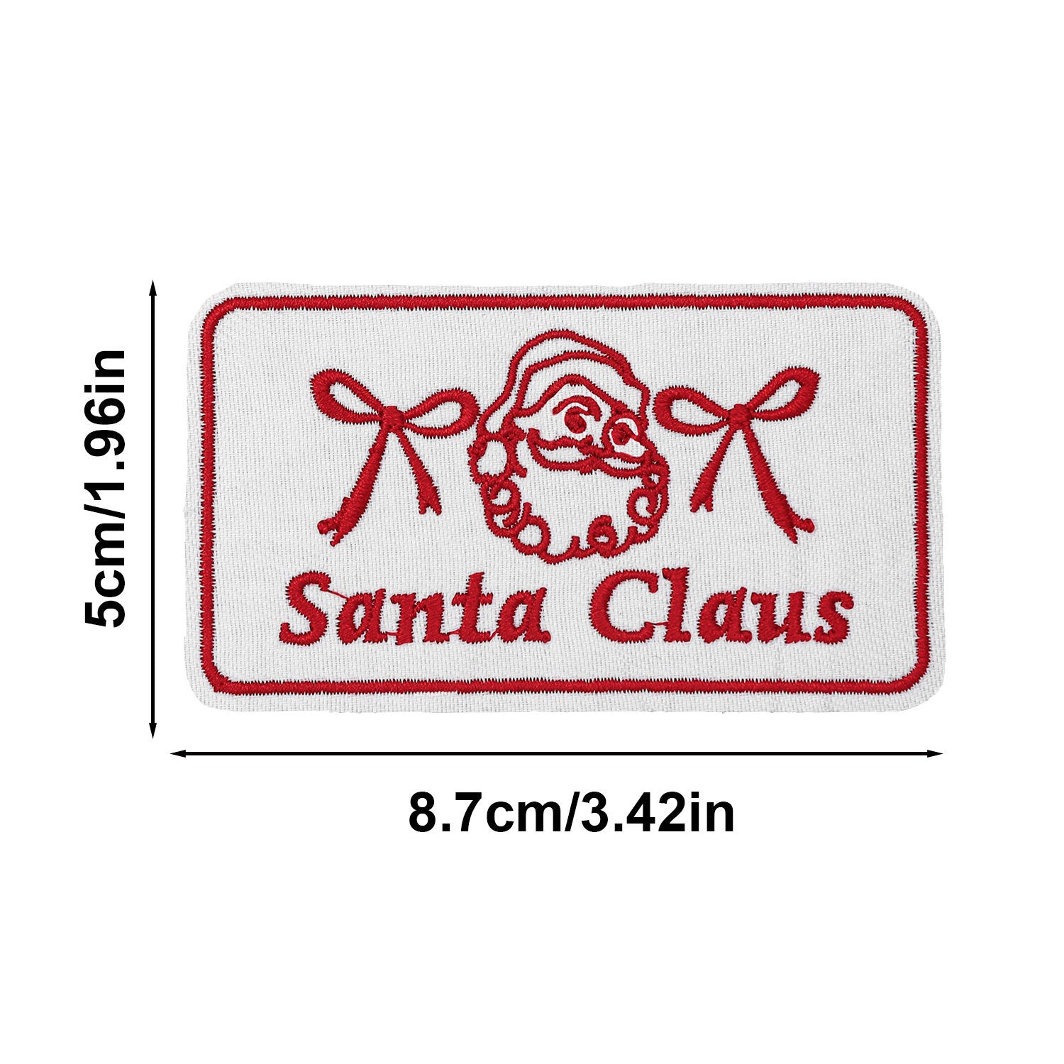 Wholesale Cross-border Christmas text embroidery patch Merry Christmas cloth patch clothing accessories hole patch